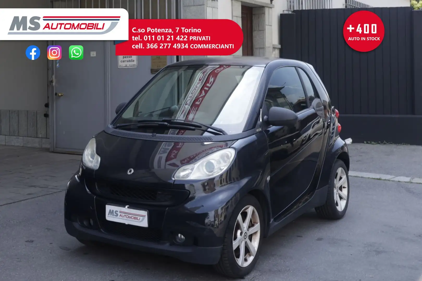 smart forTwo smart fortwo 1000 52 kW MHD coupé passion Unicopr Nero - 1