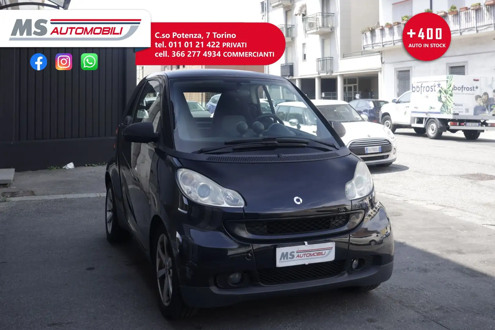 smart forTwo smart fortwo 1000 52 kW MHD coupé passion Unicopr Nero - 2