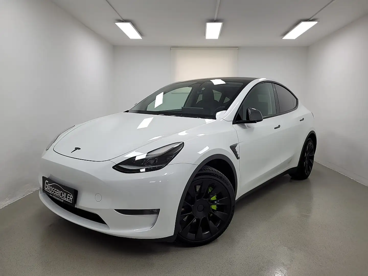 Tesla Model Y Lon Range AWD netto32.125,-leasingfähig+AHK+Allrad Weiß - 1