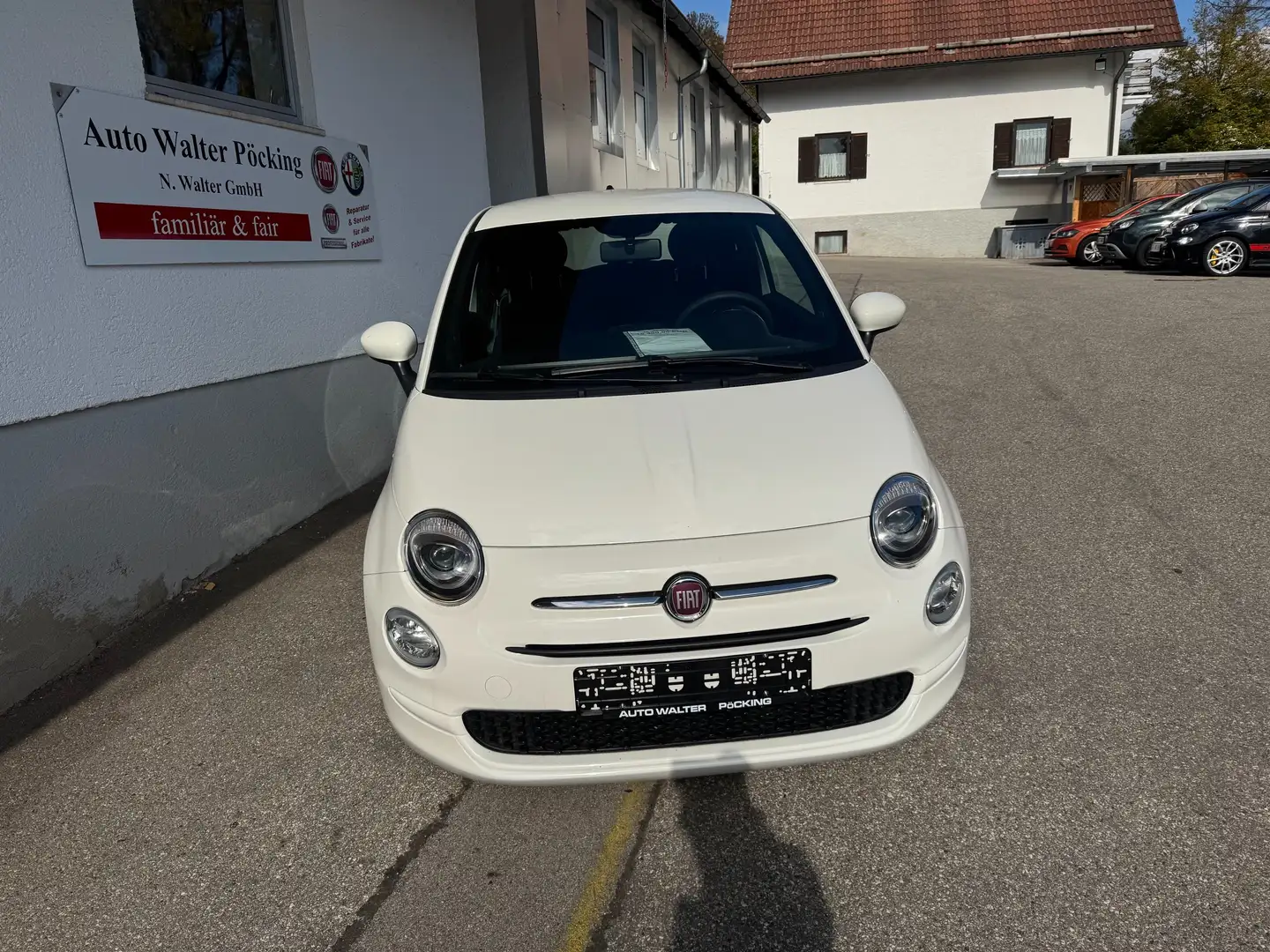 Fiat 500 1.0 Club, Klima, ESP, Temp., eFH, Zv m.FFB Weiß Weiß - 2