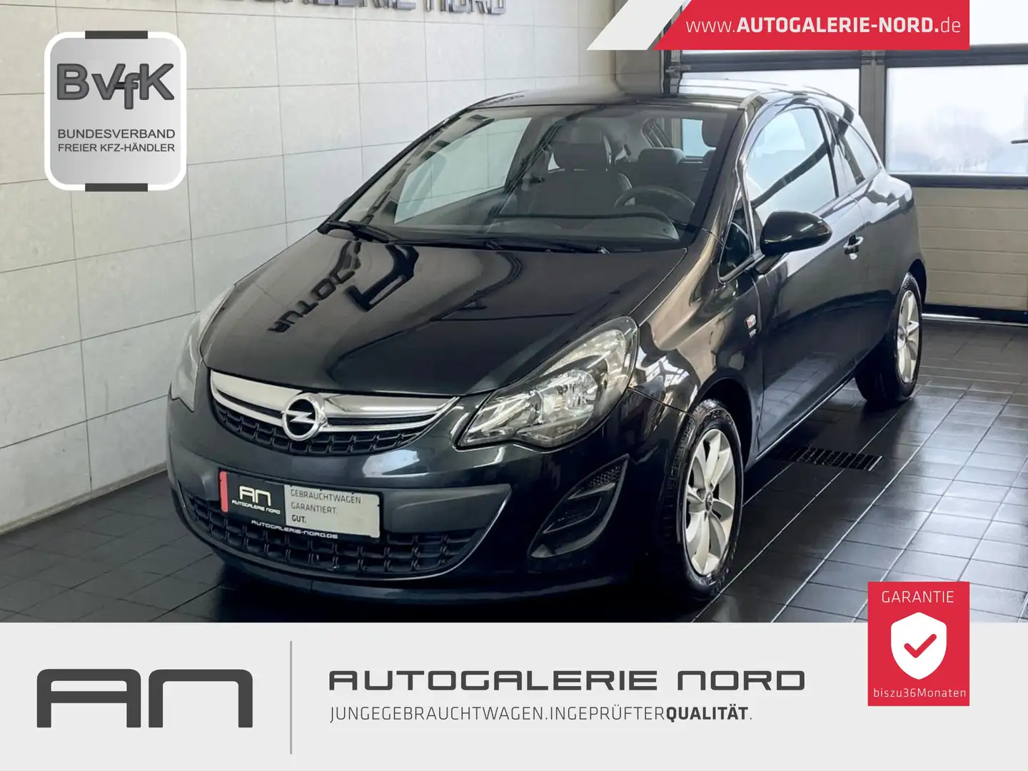 Opel Corsa D Energy 1.Hand+Teilleder+Klima+Tempomat Schwarz - 1