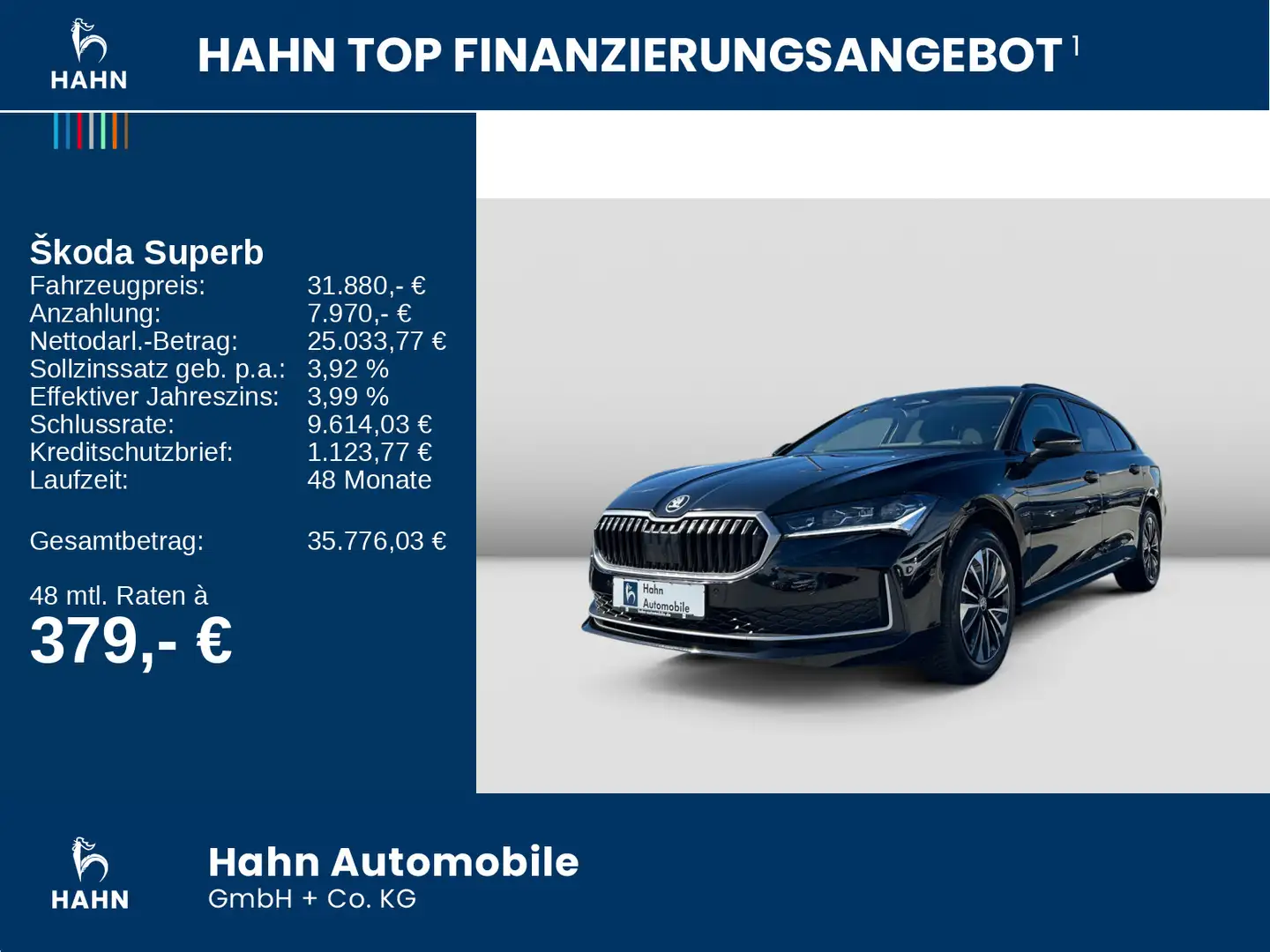 Skoda Superb Combi 1.5 TSI DSG Selection Navi Matrix Schwarz - 2
