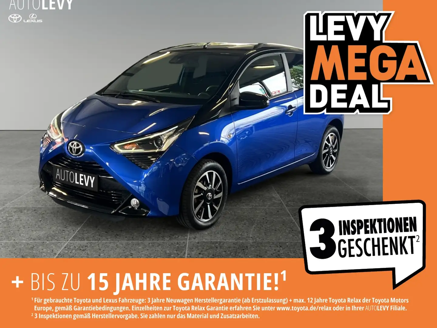 Toyota Aygo 1.0 x-final *CARPLAY*KLIMAAUTOMATIK* Blau - 1