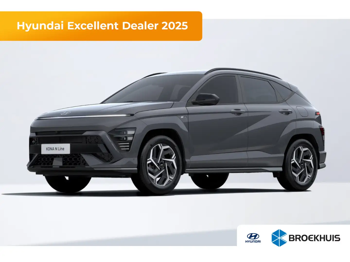 Hyundai KONA 1.6 GDI HEV N Line € 3000,- korting !! | Achteruit Grijs - 1