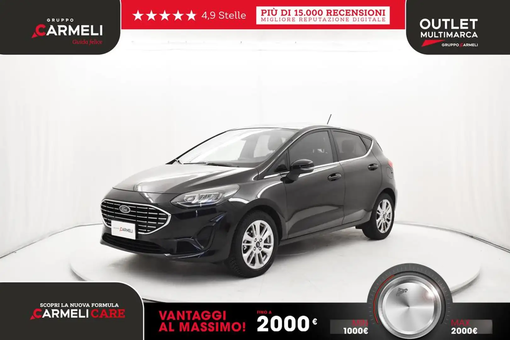 Ford Fiesta 5p 1.1 Titanium 75cv Nero - 1