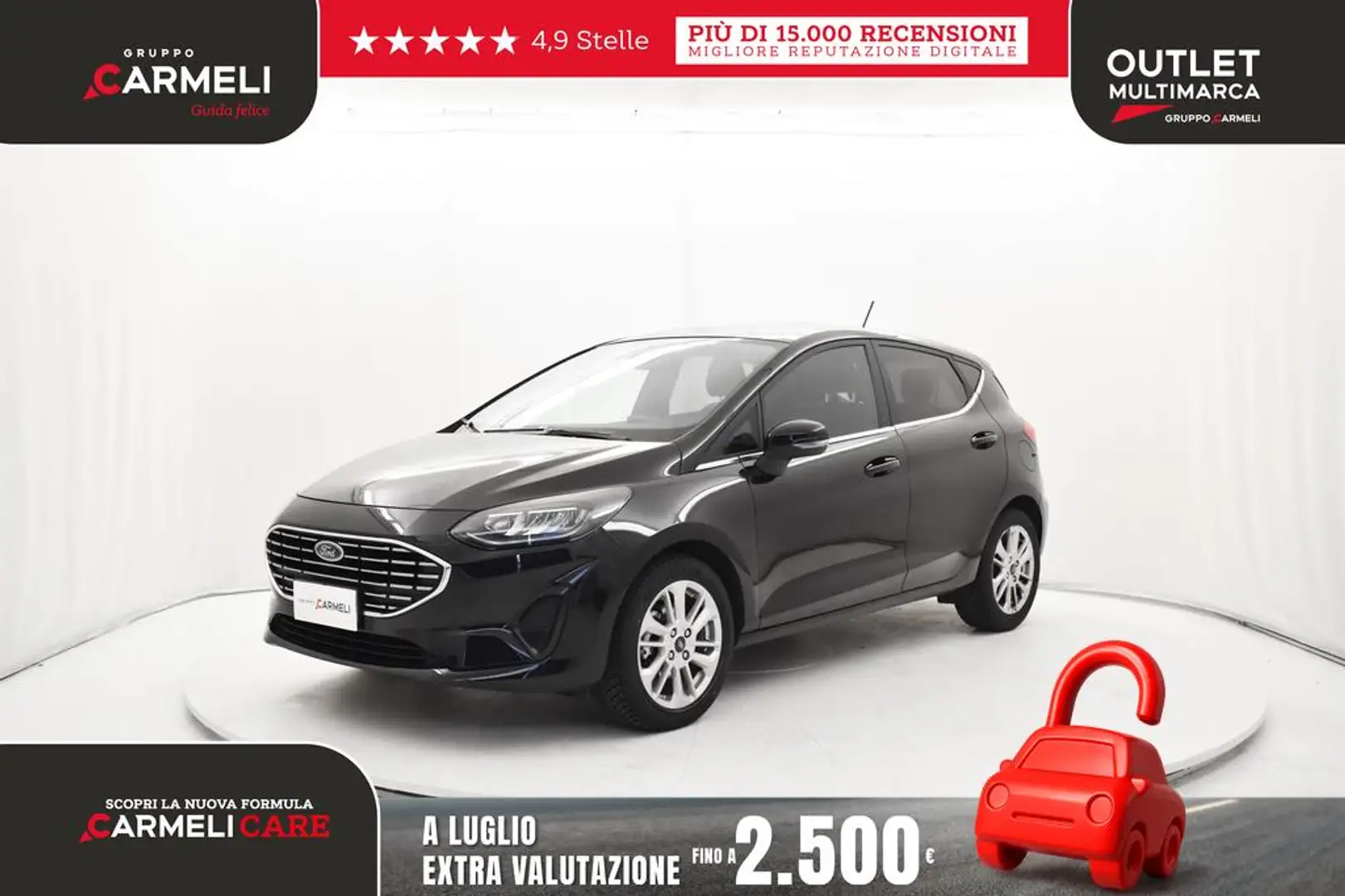 Ford Fiesta 5p 1.1 Titanium 75cv Noir - 1