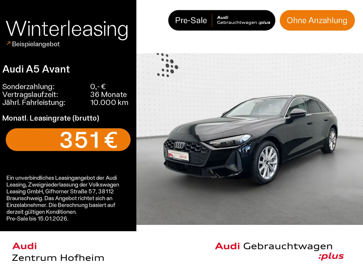 Audi A5 40 TDI S tro*B&O*HUD*LED*Virtual*Navi+* Schwarz - 1