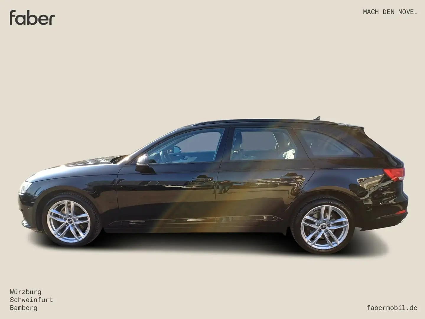 Audi A4 2.0 TFSI Avant Schwarz - 1