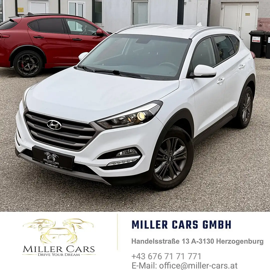 Hyundai TUCSON Tucson 1,7 CRDI Start-Stopp Go DCT*Servicegepfl... Weiß - 2