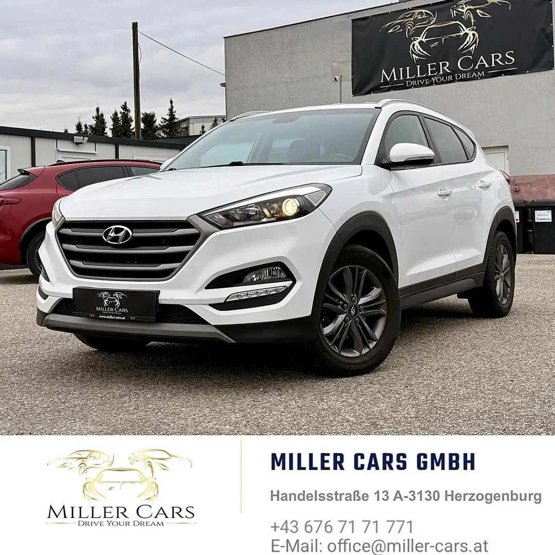 Hyundai TUCSON Tucson 1,7 CRDI Start-Stopp Go DCT*Servicegepfl... Weiß - 1