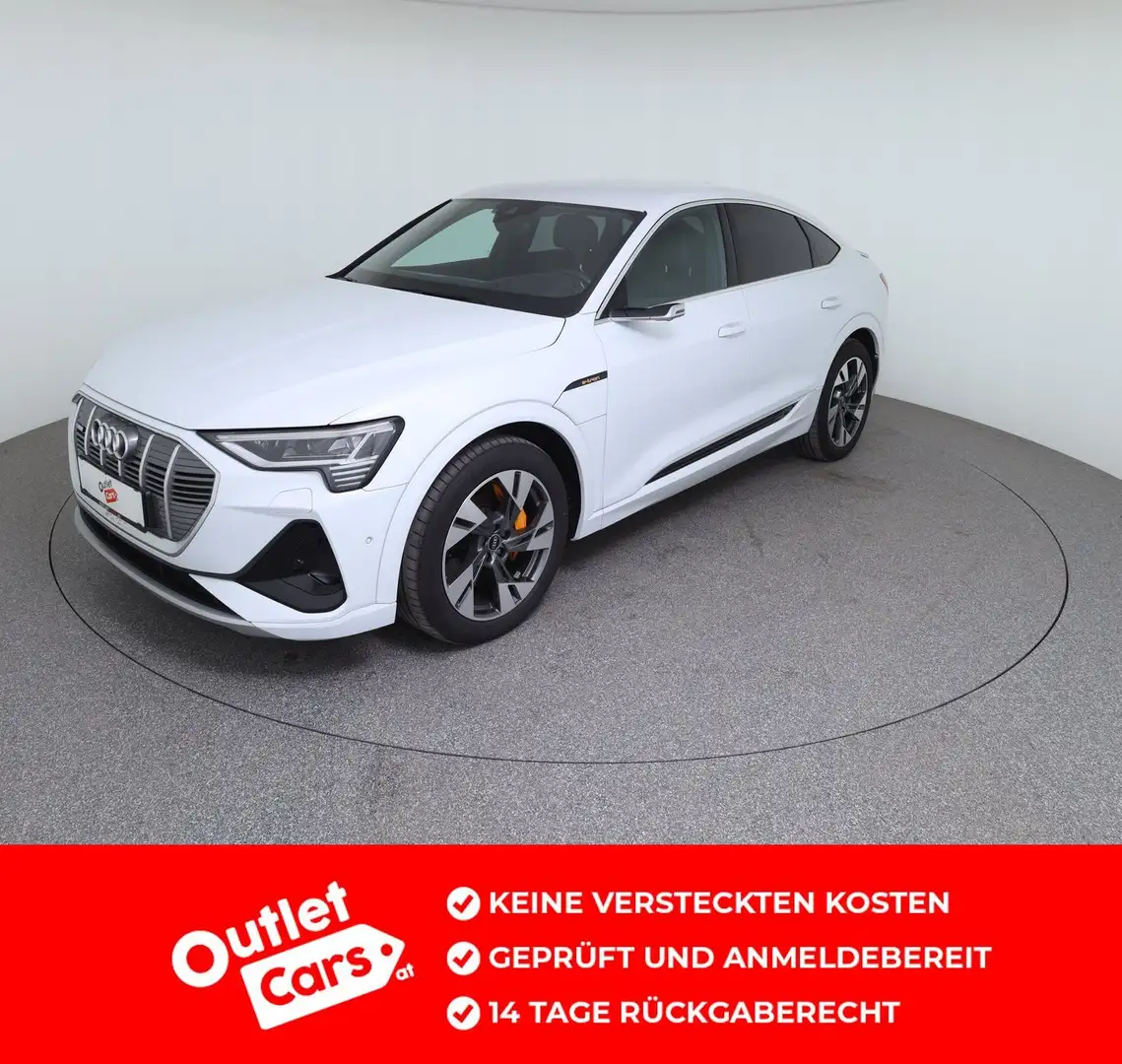 Audi e-tron 55 300 kW S line Blanc - 1