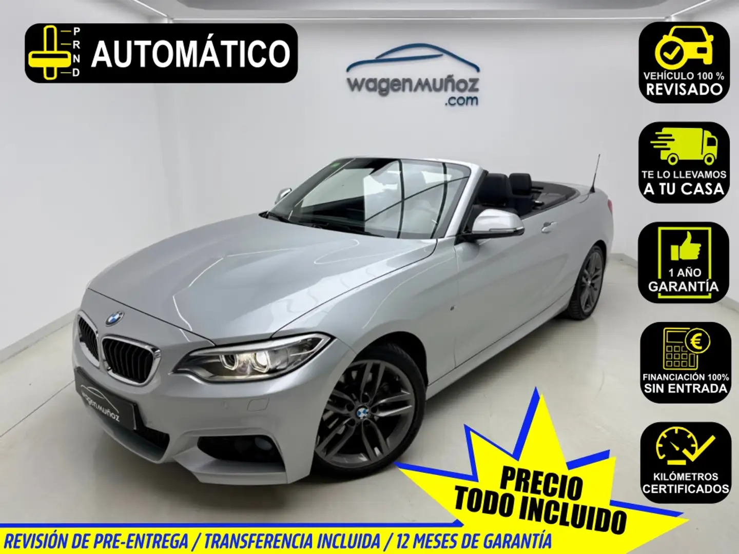 BMW 220 220dA Cabrio Šedá - 1