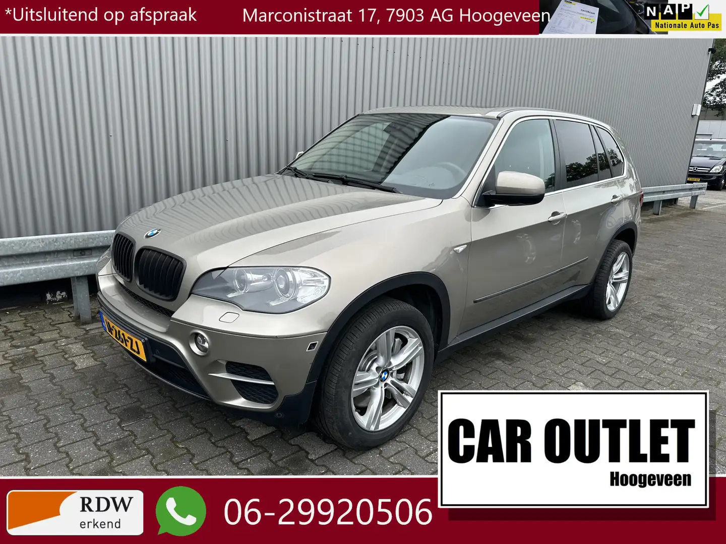 BMW X5 xDrive50i High Executive Vol! Leer, 360'Cam, HUD, Bruin - 1