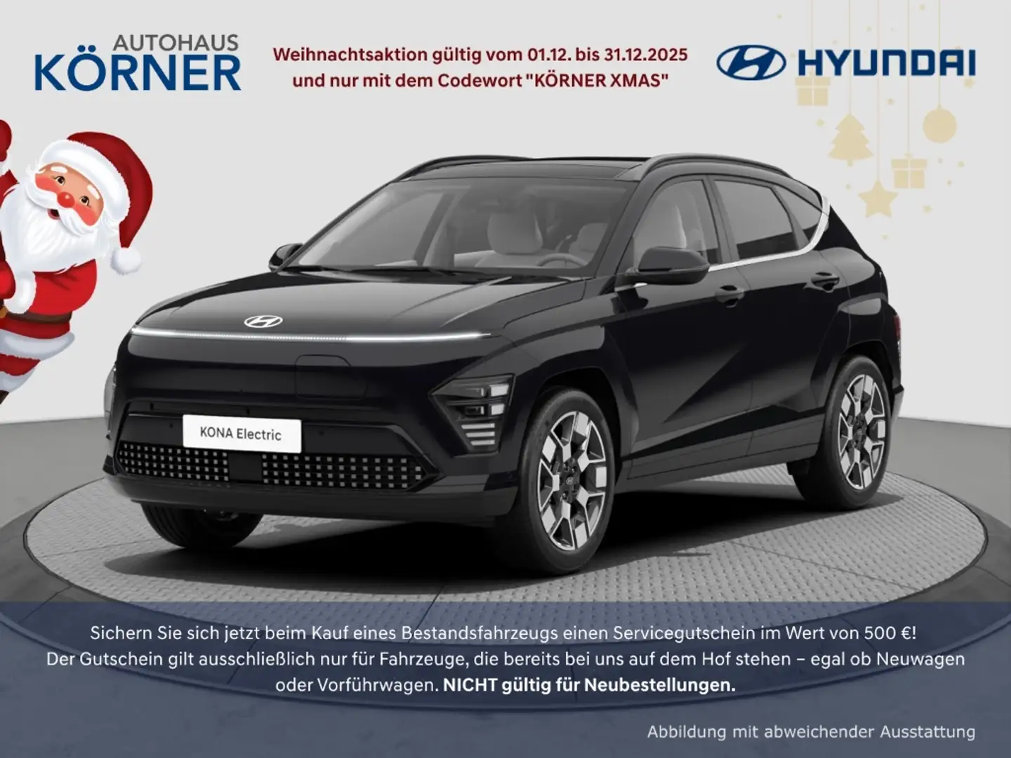 Hyundai KONA 65 KWH TREND ASSISTENZPAKET ELEKRISCHE HECKKLAPPE Schwarz - 1