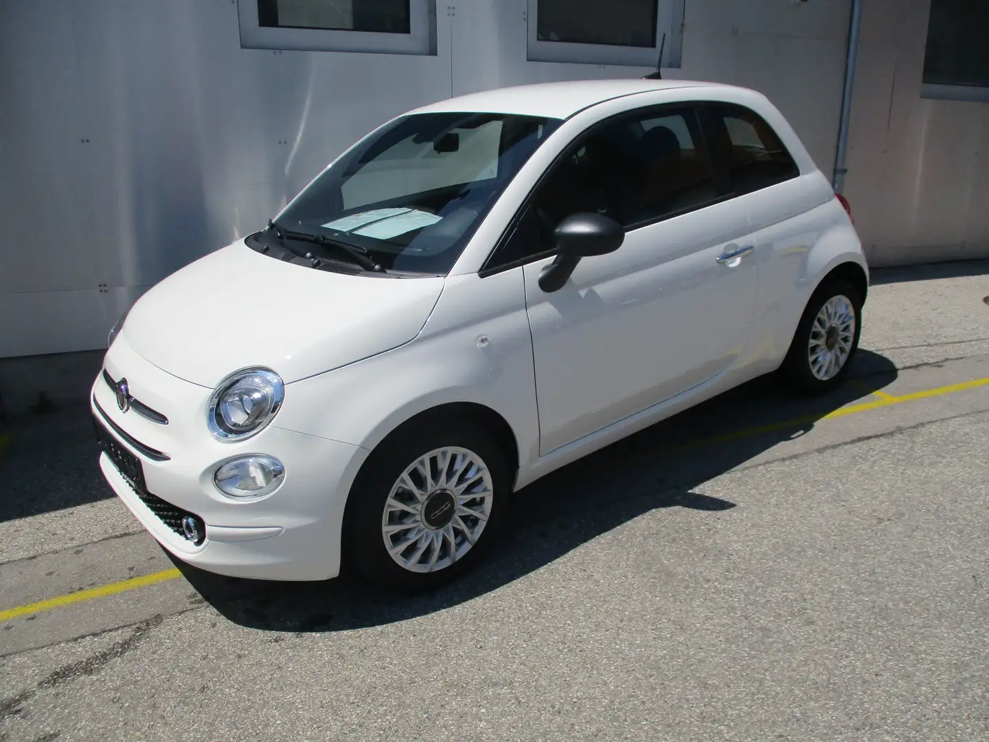 Fiat 500 Basis 1.0 Hybrid, Klima, ESP, AppleCarPlay Weiß - 1