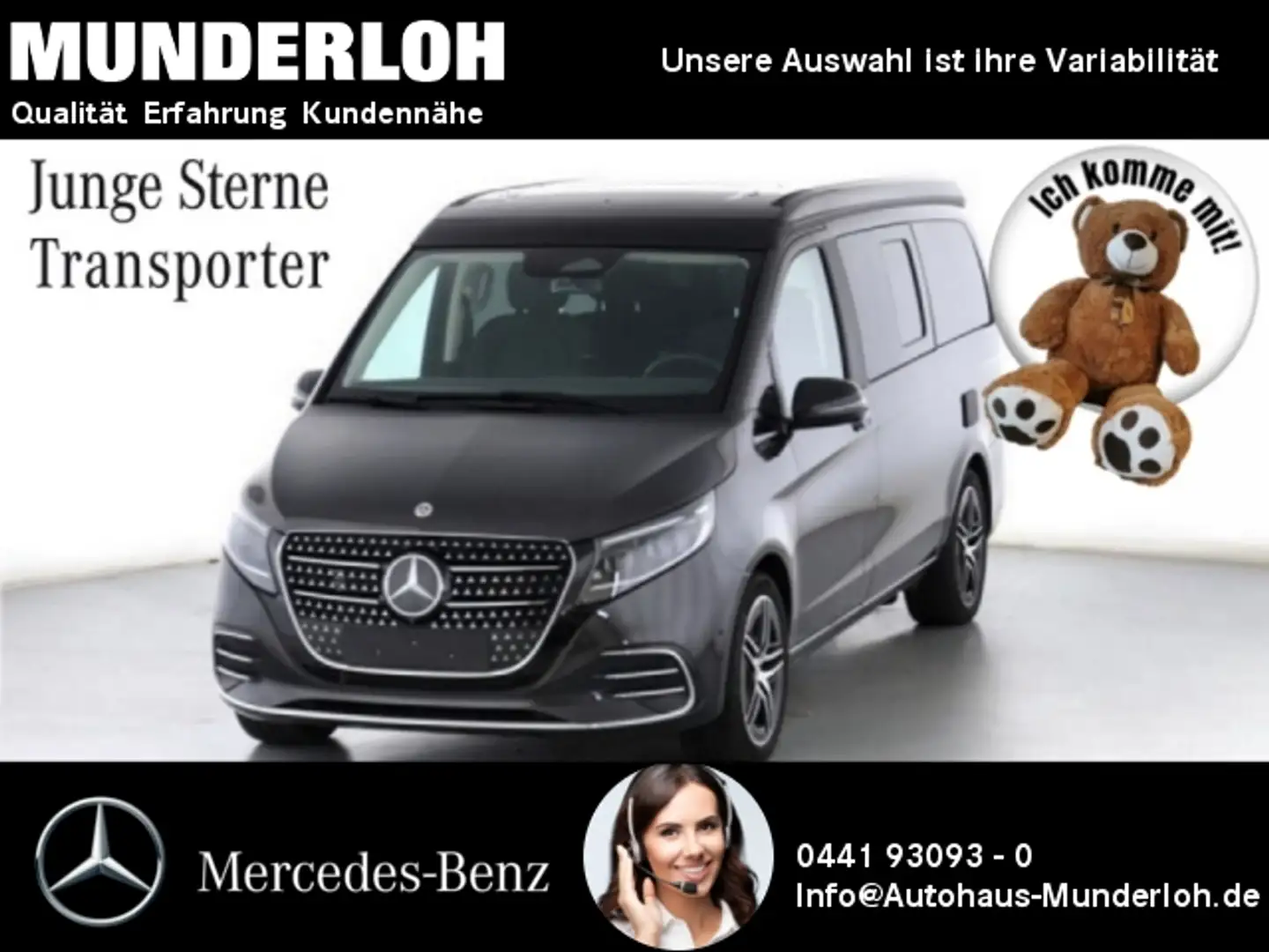 Mercedes-Benz Marco Polo V 250 d  AMG Line AIRMATIC+360°+AHK Grau - 1