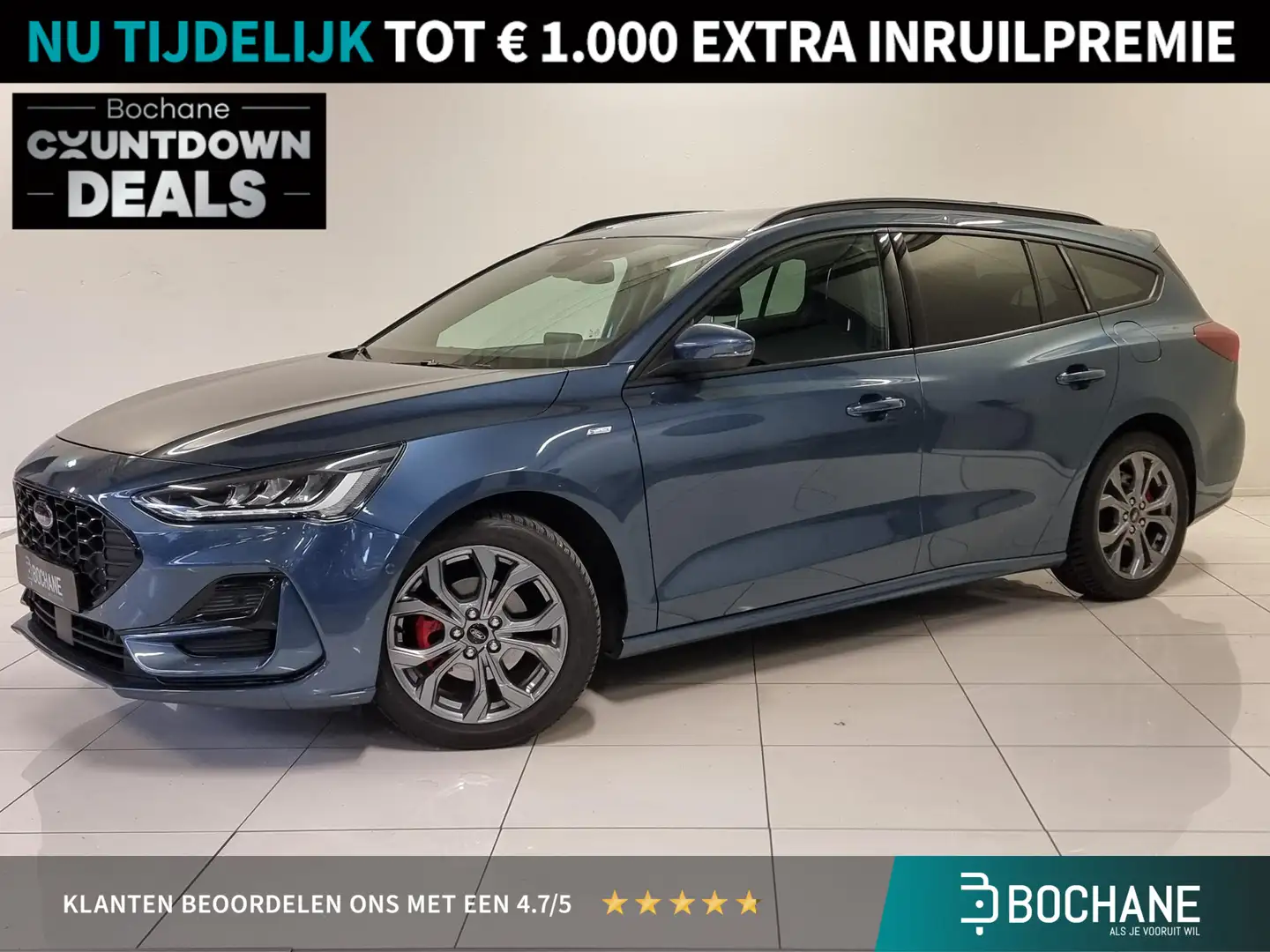 Ford Focus Wagon 1.0 EcoBoost 125 Hybrid ST Line Style | Pack Blauw - 1
