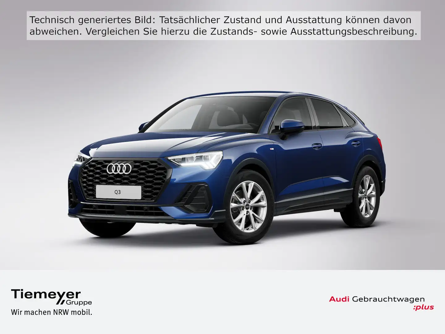 Audi Q3 35 TDI S LINE LED ALCANTARA KAMERA Blau - 1