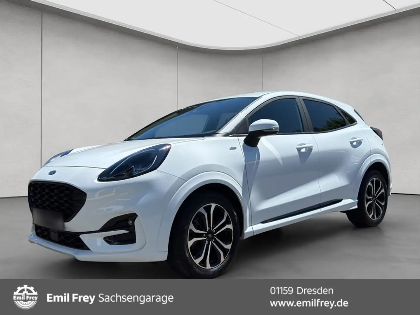Ford Puma 1.0 EB Hybrid ST-LINE DESIGN RFC Wi-Pa Weiß - 1