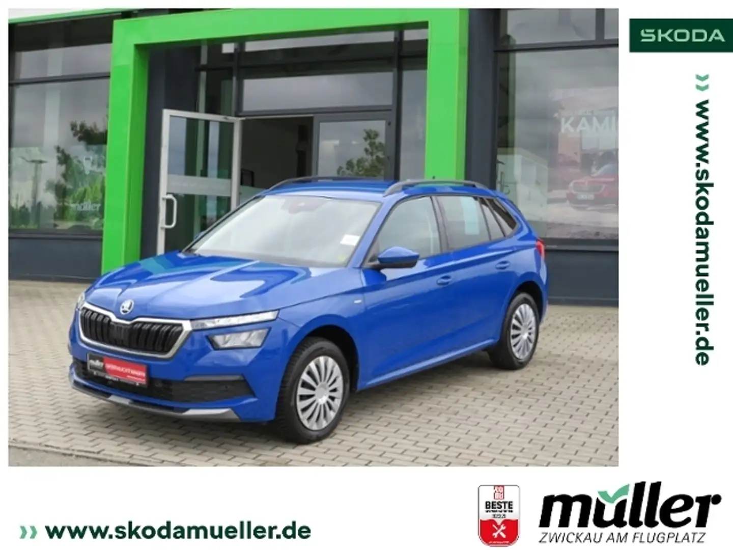 Skoda Kamiq Drive 125 1.0TSI 85kW RFK PDC beh. FS Blau - 1