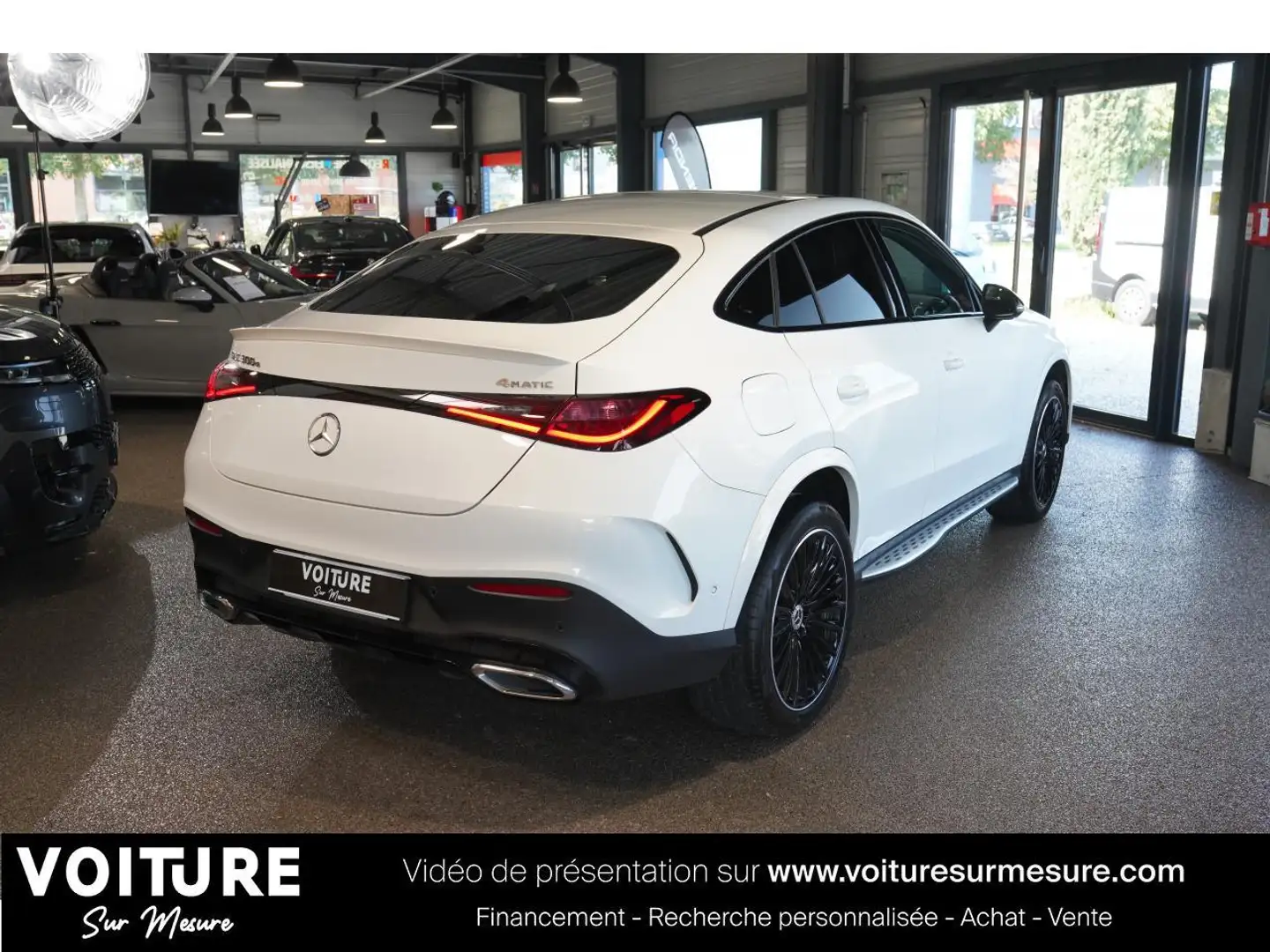 Mercedes-Benz GLC 300 Coupé 300e 313ch AMG Line 4-Matic - 990€/mois Blanc - 2