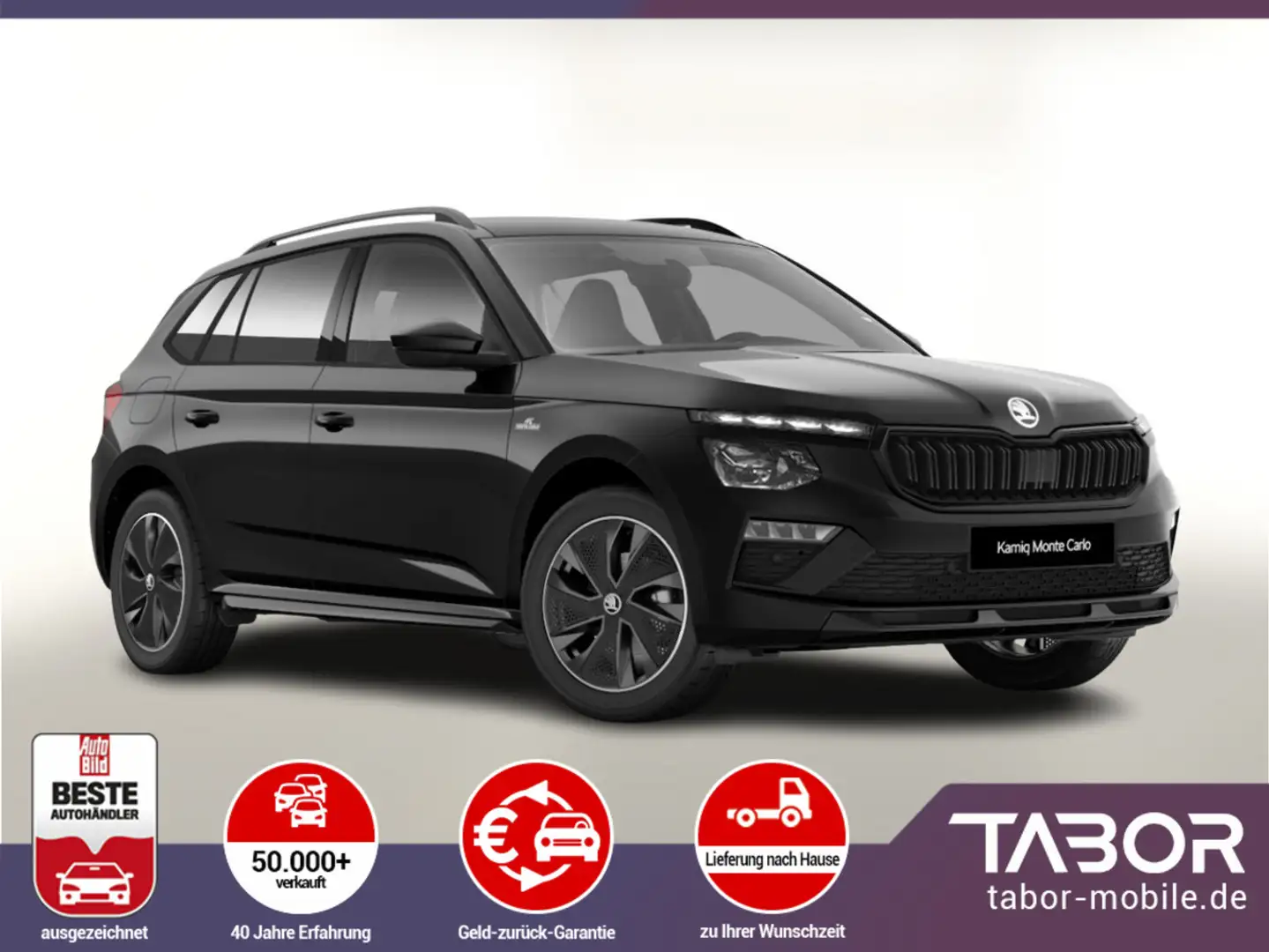 Skoda Kamiq TSI 150 DSG MonteC Pano Matrix ACC SideA Schwarz - 1