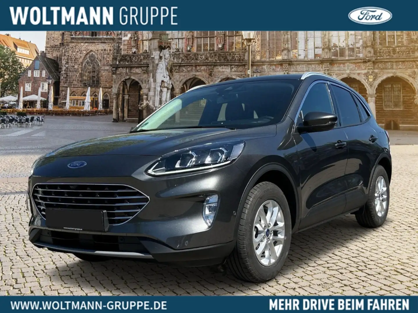 Ford Kuga Hybrid Titanium X 2.5 Duratec FHEV EU6d HUD Navi d Grijs - 1
