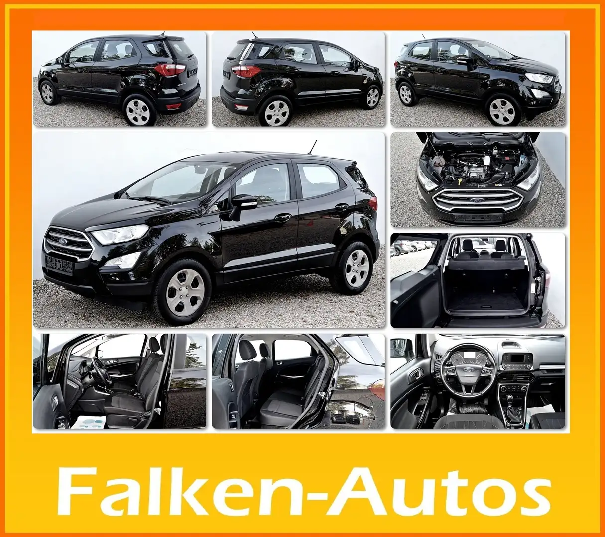 Ford EcoSport 1.0 ECOBOOST -AUS ERSTBESITZ- *AUCH MIT GARANTIE* Schwarz - 1