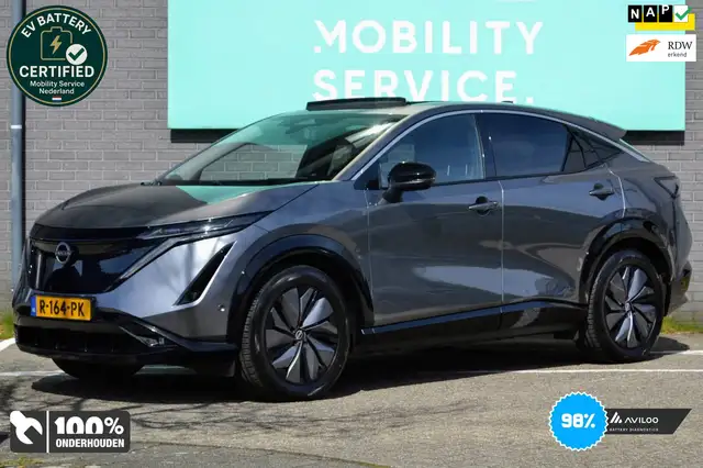 Nissan Ariya Evolve 91 kWh SOH98% Wpomp CarPlay Pano Leder LED