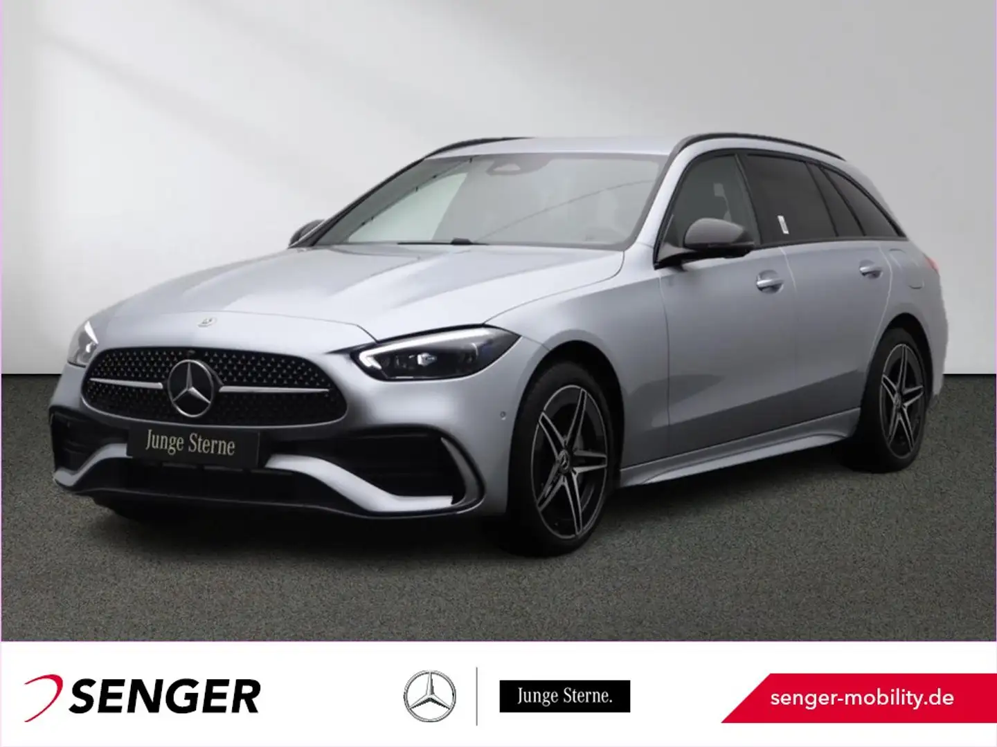 Mercedes-Benz C 300 e T AMG DigitalLight Ambiente AHK 360°-K. Argent - 1