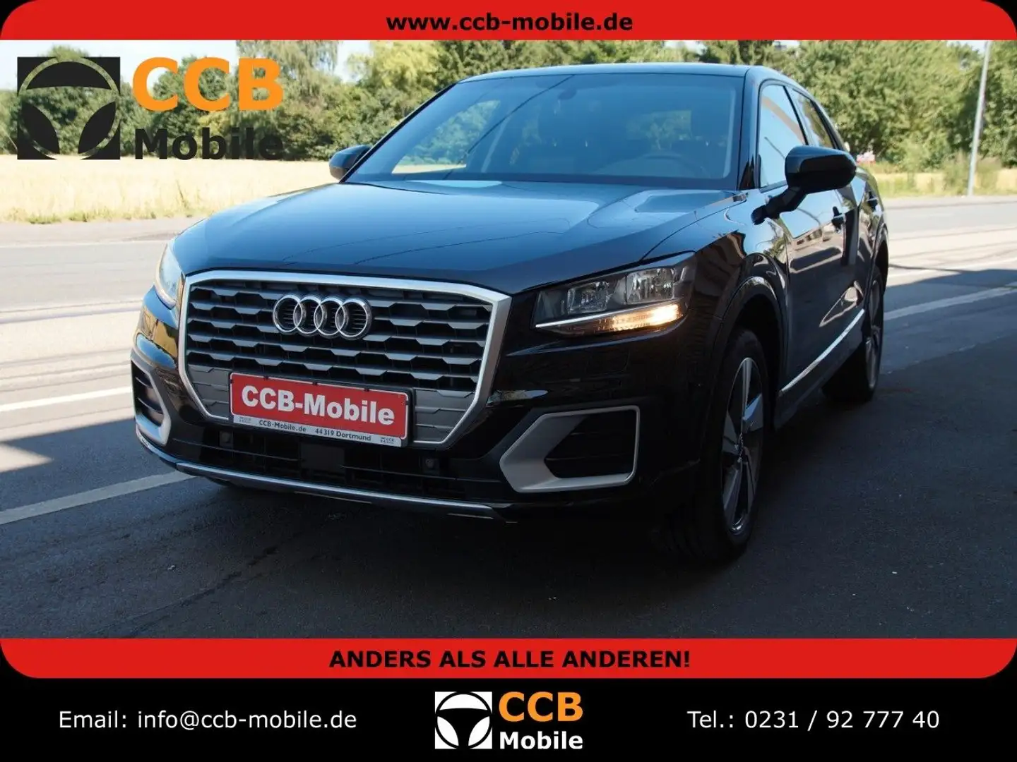 Audi Q2 sport/1HAND*UNFALLFREI*SCHEKCHEFT*SCHIEBEDACH Zwart - 1