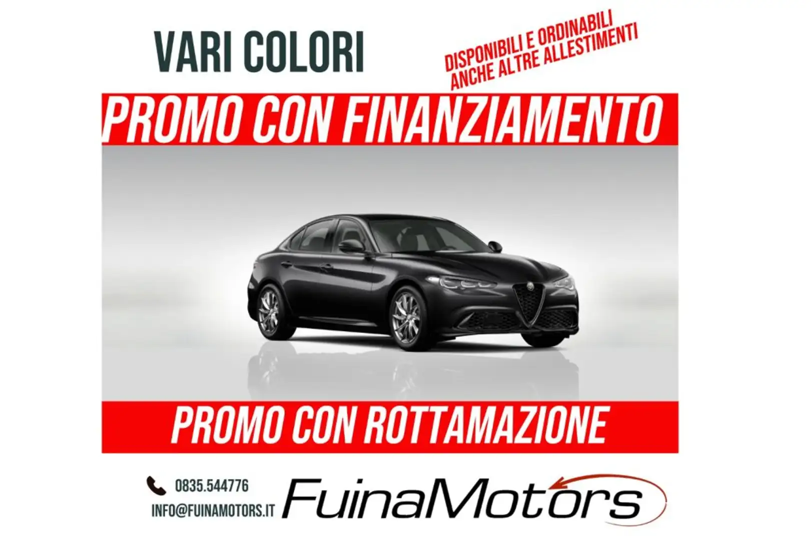 Alfa Romeo Giulia 2.2 Turbodiesel 160 CV AT8 Sprint NUOVO Nero - 1
