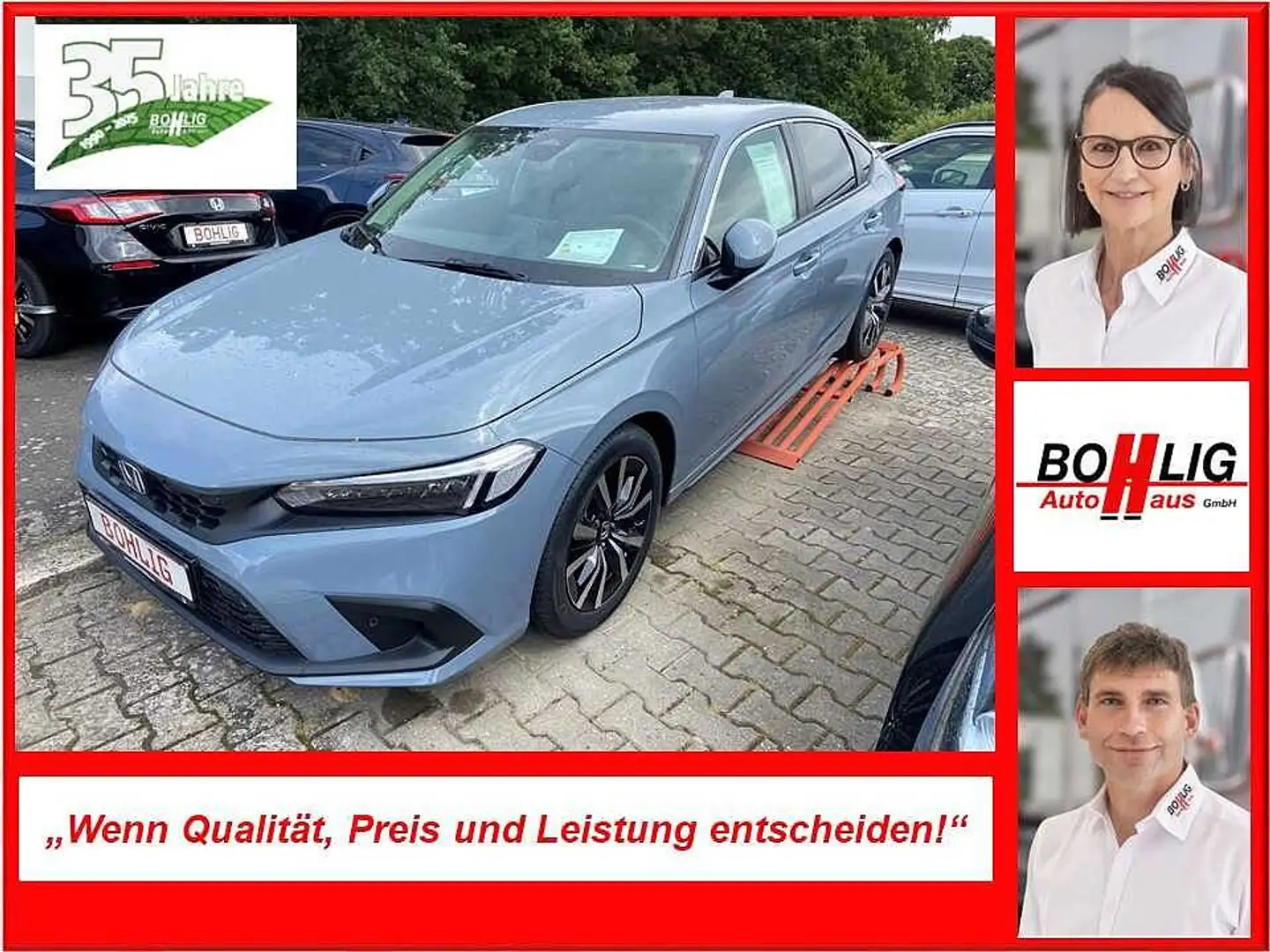 Honda Civic e:HEV Hybrid 2.0 Elegance sofort verfügbar Gris - 1
