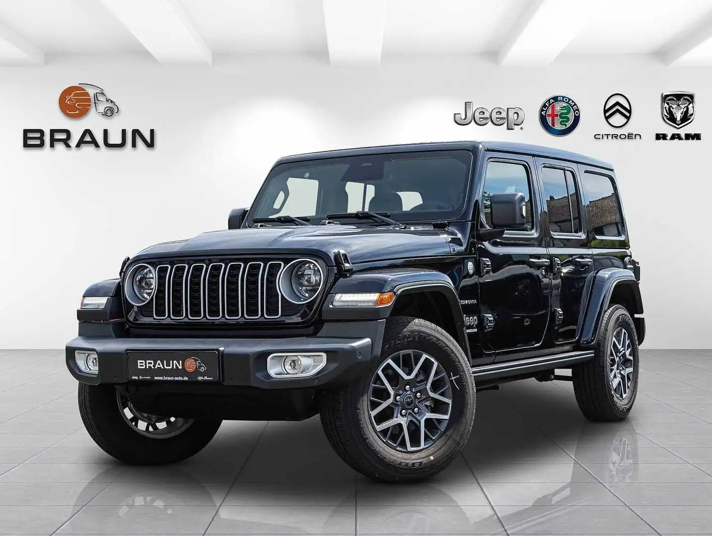 Jeep Wrangler MY24 Sahara 2.0l T-GDI Ultd. Sky-One Schwarz - 1
