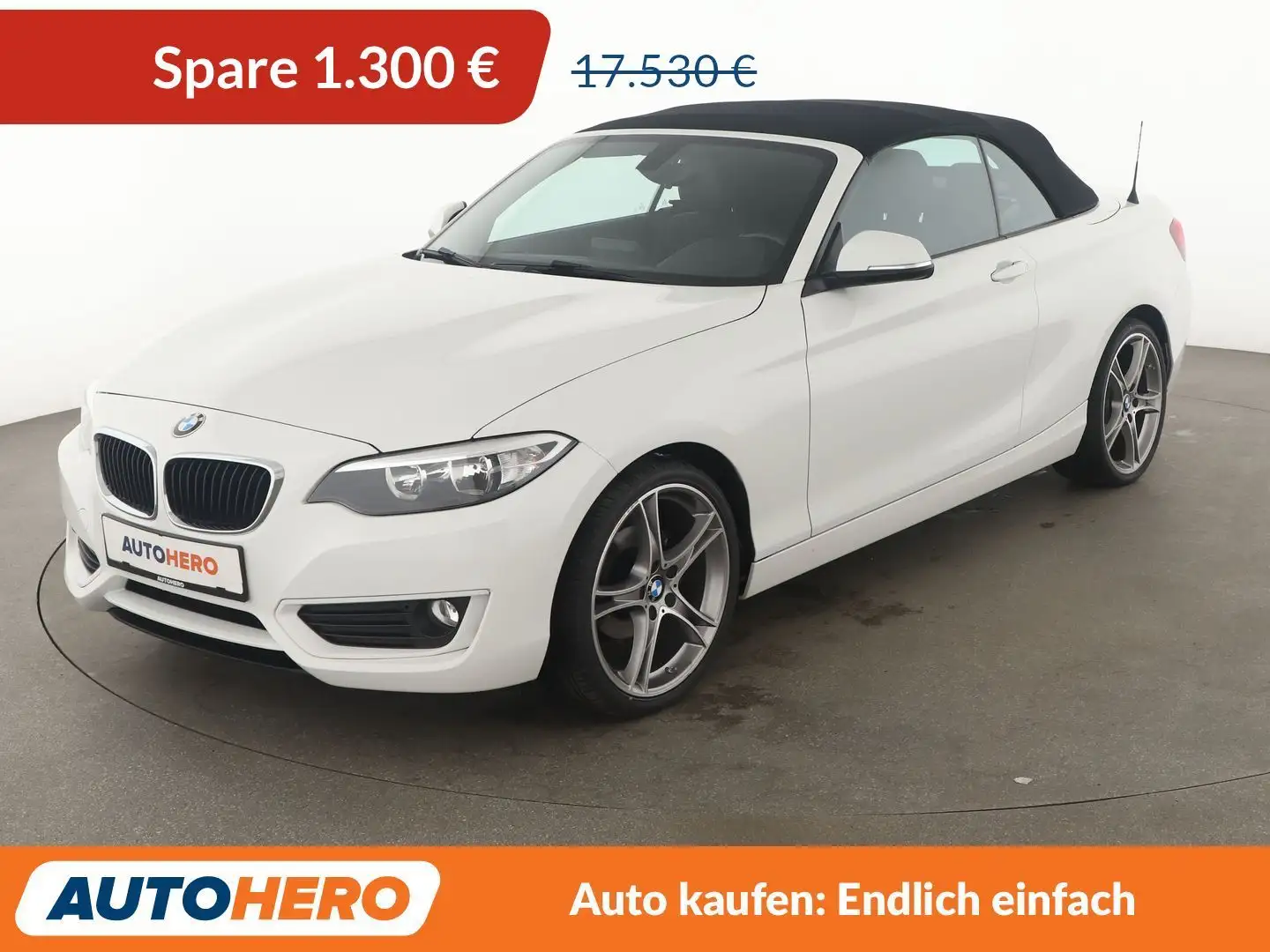 BMW 218 i Advantage*TEMPO*PDC*SHZ* Weiß - 1