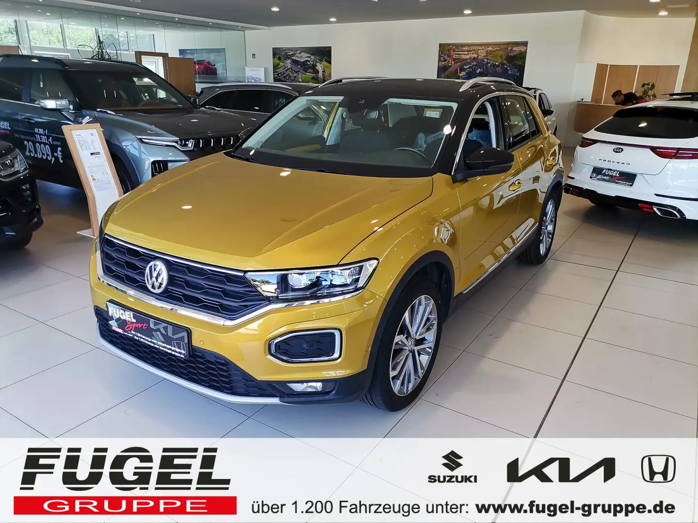 Volkswagen T-Roc 2.0 TDI Style 4Motion LED|Winter|Pano|ACC Gelb - 1
