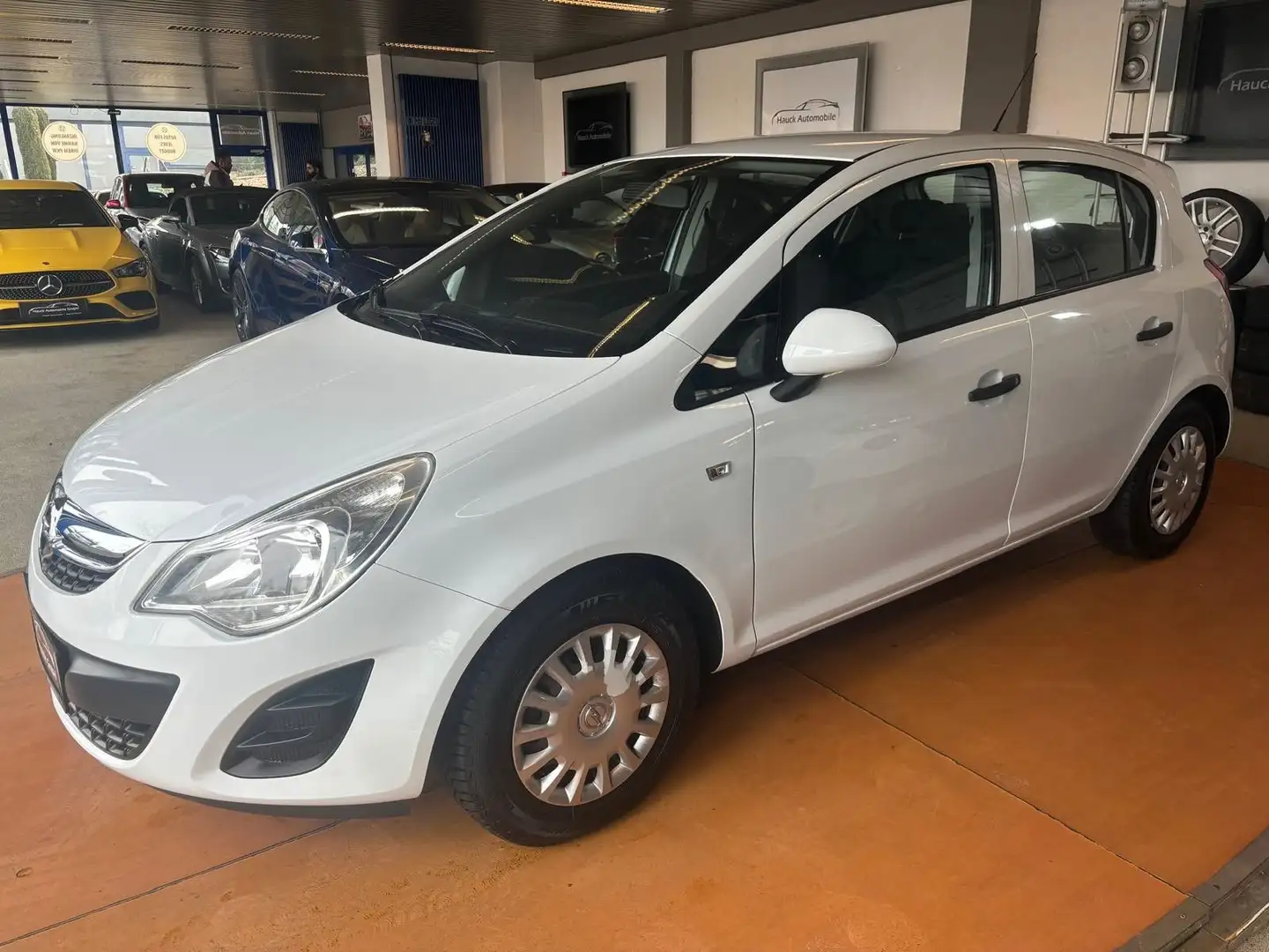 Opel Corsa D Selection /2.Hd/Scheckheft/Klima Blanco - 1