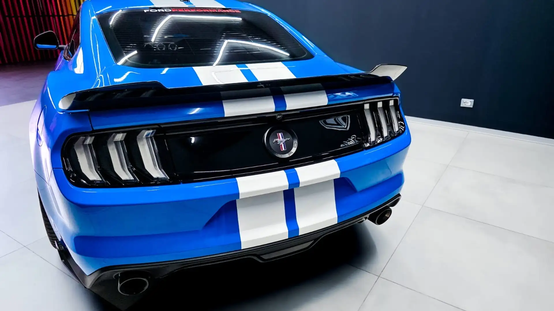 Ford Mustang Ecoboost 2.3 PREMIUM Italiana Blu/Azzurro - 2