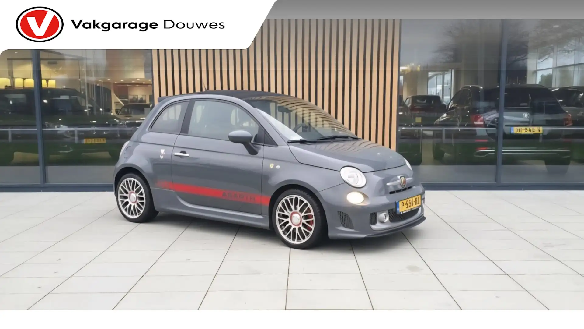 Abarth 500C 1.4 T-Jet 595C Turismo Cabrio |Leder|160PK |1e eig Gris - 1