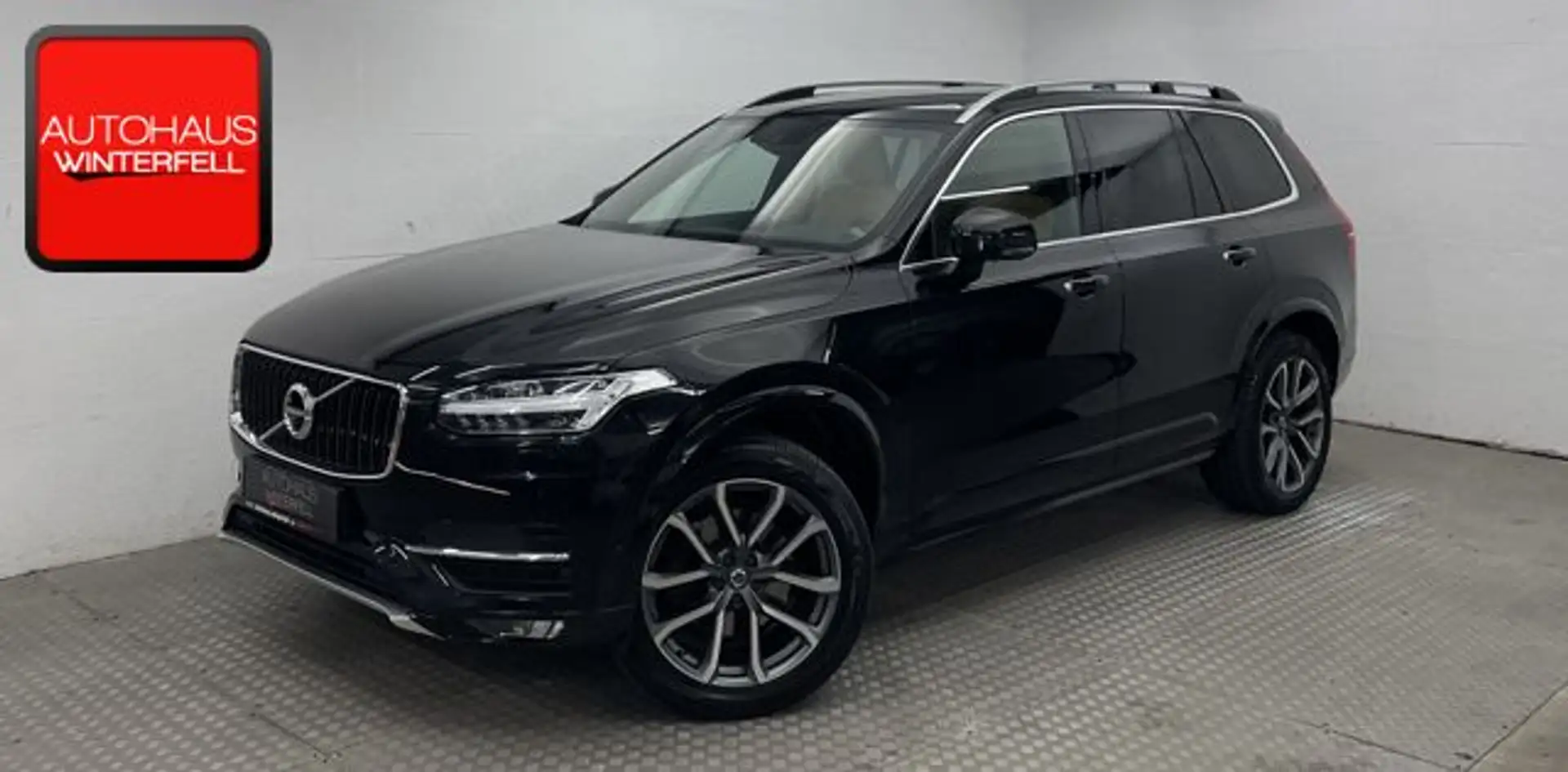 Volvo XC90 D5 AWD VOLL-LED+360+MEMO+KEYLESS+INTELLI Zwart - 1