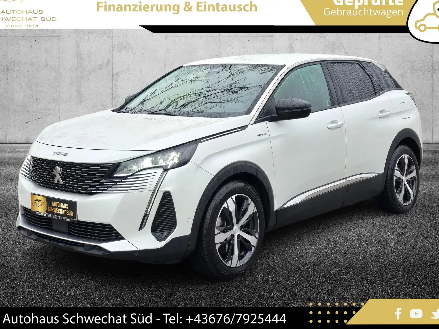 Peugeot 3008 Hybrid 225 Allure Pack // NAVI // AUTOMATIK // Bianco - 1