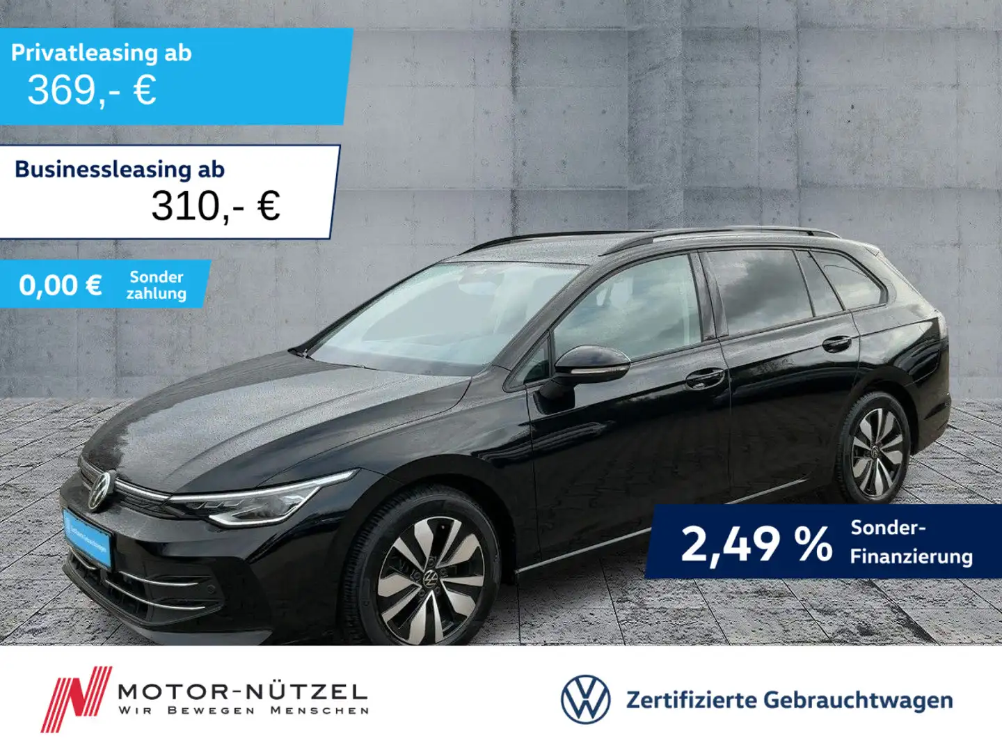 Volkswagen Golf Variant Golf VIII Variant 2.0TDI DSG GOAL MATRIX+NAV+AHK Schwarz - 1