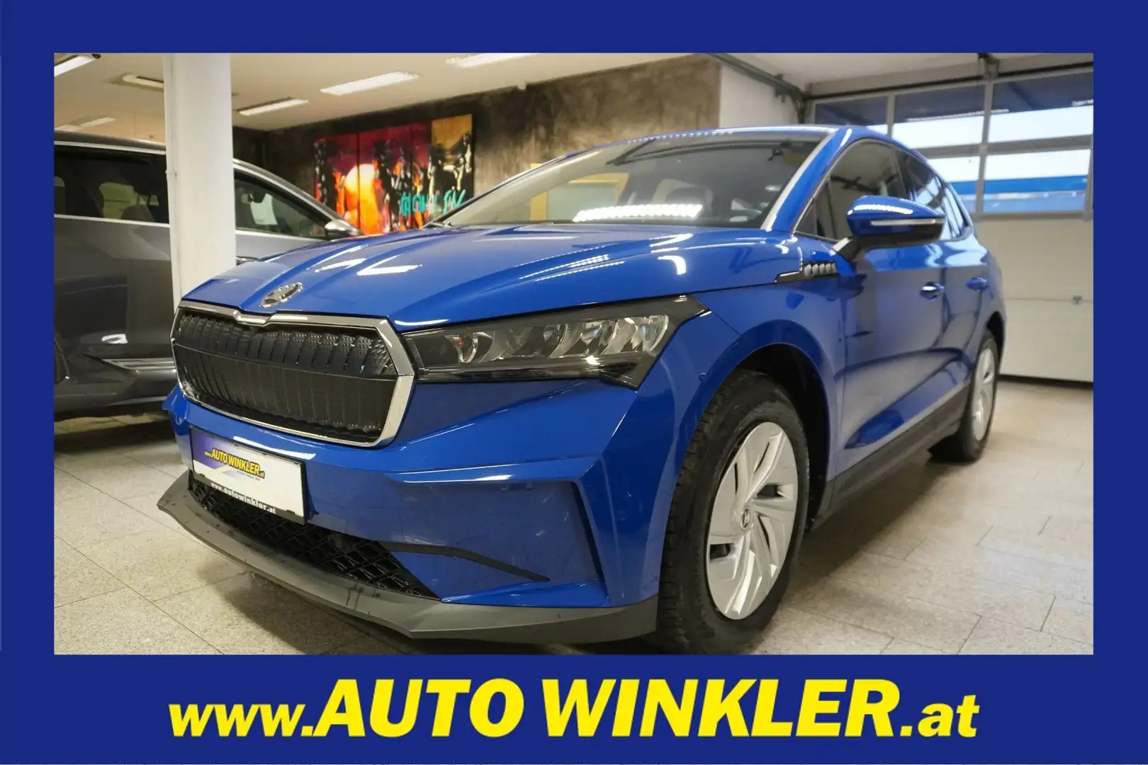 Skoda Enyaq iV electric Virtual/Navi/LED Bleu - 1