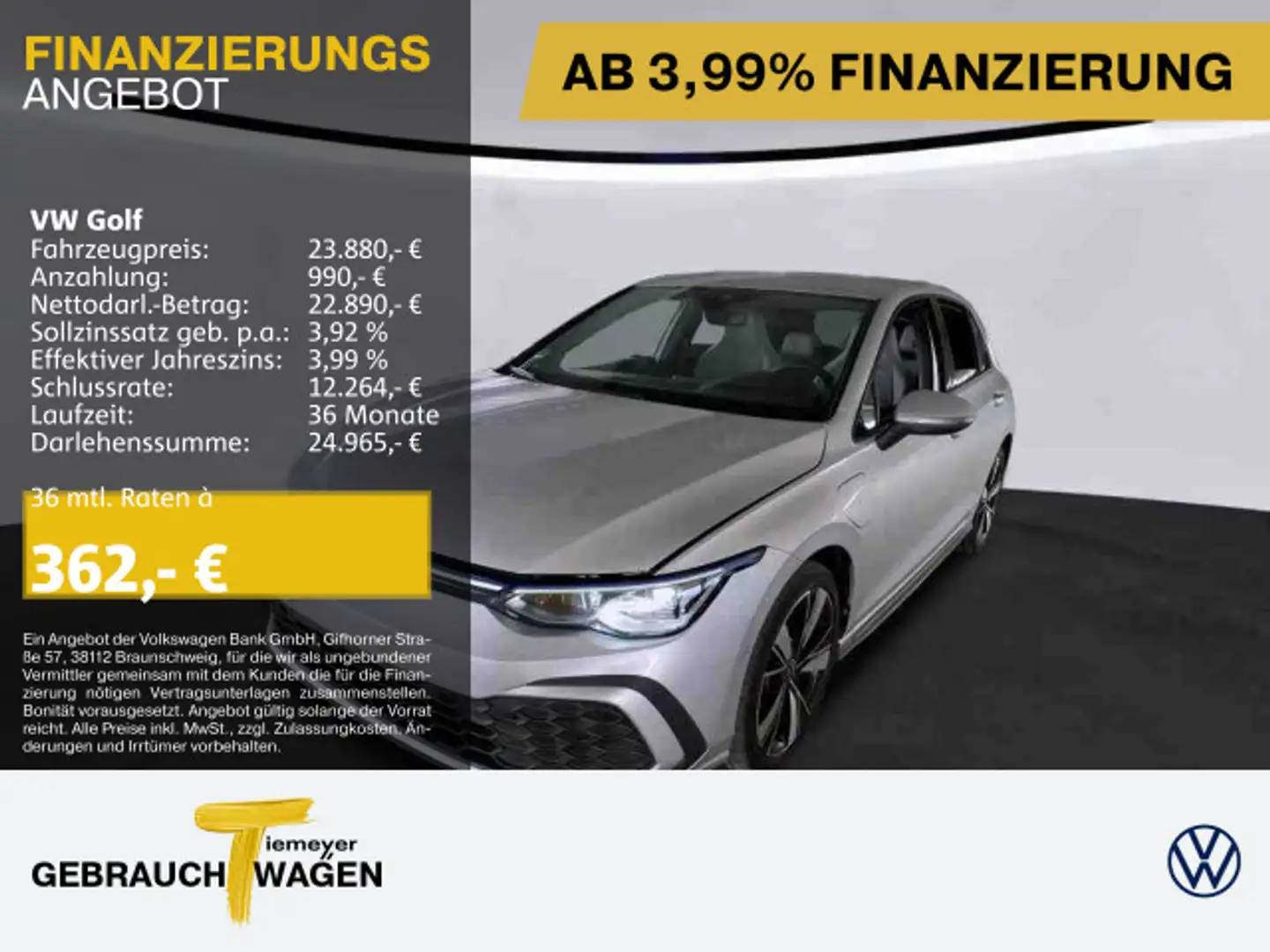 Volkswagen Golf GTE 1.4 eHybrid GTE IQ.LIGHT LEDER KAMERA LM18 Argent - 1
