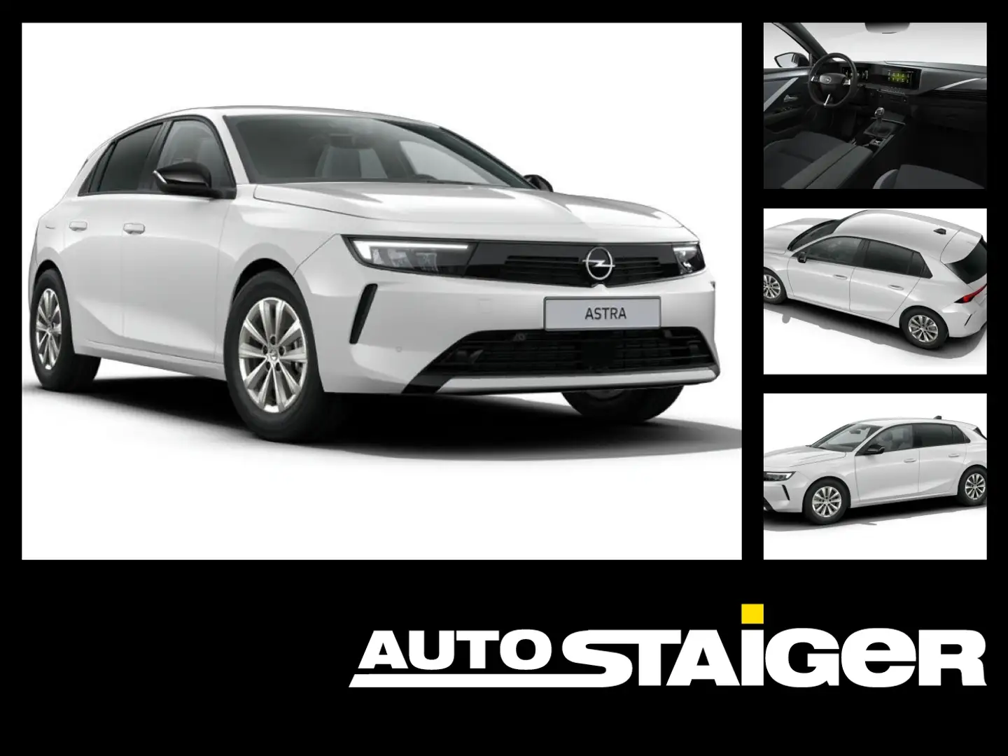 Opel Astra 5-Türer Edition 1.2 Turbo TOP Ausstattung Blanc - 1