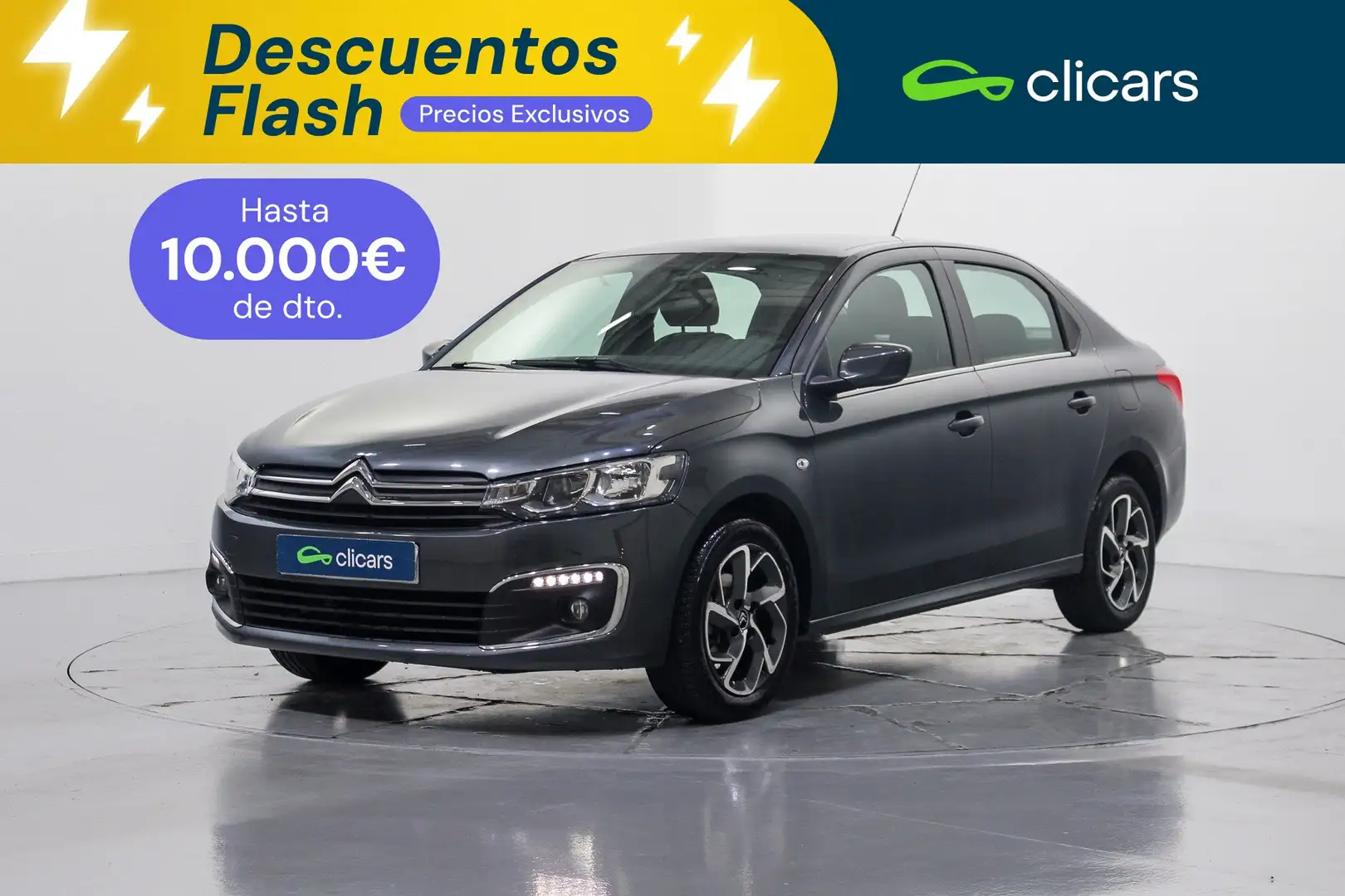 Citroen C-Elysée 1.2 PureTech Shine 82 Gris - 1