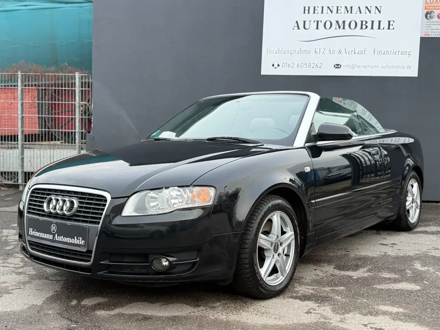 Audi A4 Cabriolet 1.8 T *2-HAND*LEDER*TÜV-NEU*ALU*PDC Siyah - 2
