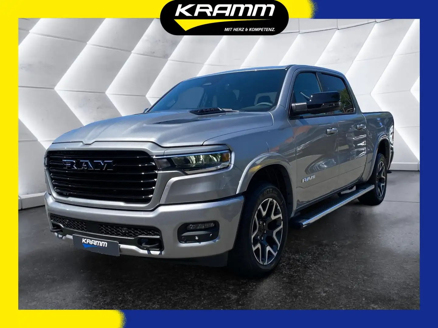 Dodge RAM 1500 Laramie Sport Crew Cab 3.0 L6 AHK Shz. Argento - 1
