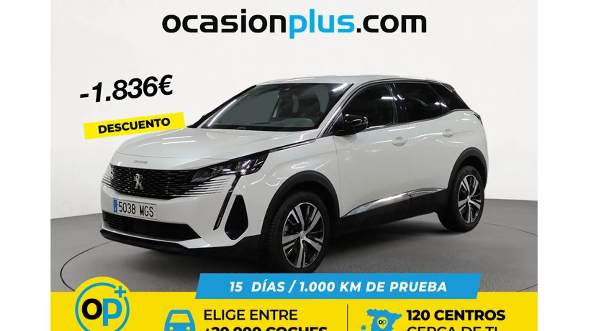 Peugeot 3008 1.2 PureTech S&S Allure 130 Weiß - 1