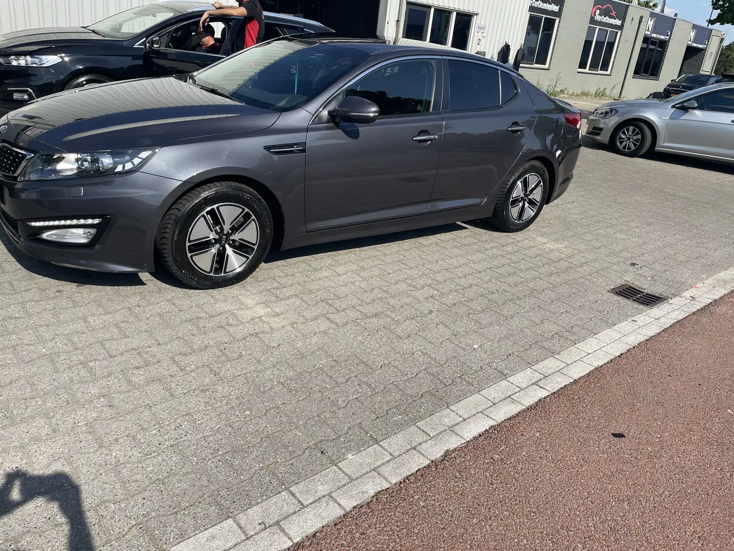 Kia Optima 2.0 CVVT Hyb.Plus P. Grijs - 2